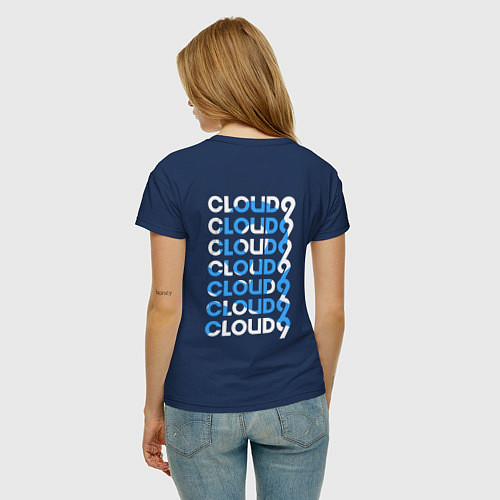 Женская футболка Cloud9 - pattern / Тёмно-синий – фото 4