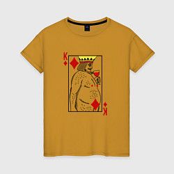 Женская футболка Король - скуф