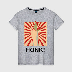 Женская футболка Гусь honk