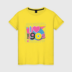 Женская футболка Люблю 90е
