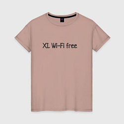 Женская футболка Wi-fi бесплатный