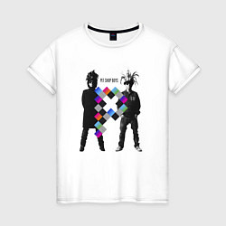 Футболка хлопковая женская Pet Shop Boys - duet from england, цвет: белый