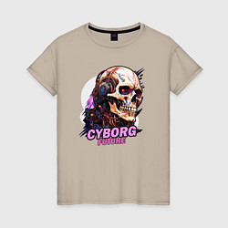 Женская футболка Cyborg future