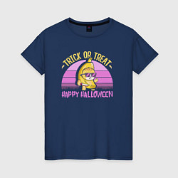 Женская футболка Trick or treat happy halloween colored