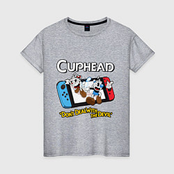 Женская футболка Switch cuphead