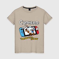 Женская футболка Switch cuphead