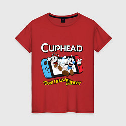 Женская футболка Switch cuphead