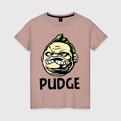 Женская футболка Pudge Face