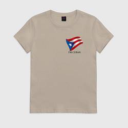 Женская футболка Im Cuban - motto