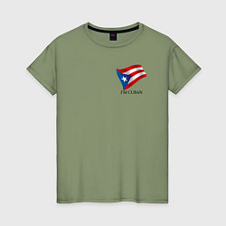 Женская футболка Im Cuban - motto