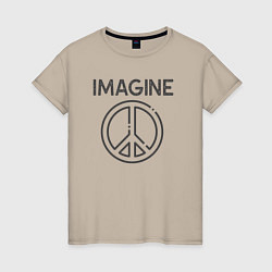 Женская футболка Peace imagine