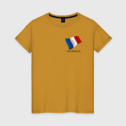 Женская футболка Im French - motto