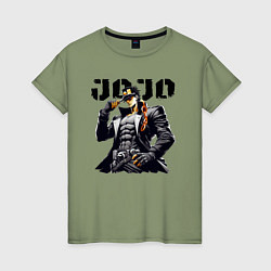 Женская футболка Jotaro Kujo - jojo ai art