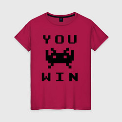 Женская футболка You win
