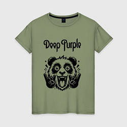 Женская футболка Deep Purple - rock panda
