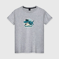 Женская футболка Акула - морской патруль
