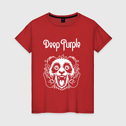 Женская футболка Deep Purple rock panda