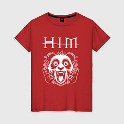 Женская футболка HIM rock panda