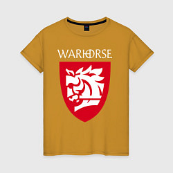 Женская футболка Warhorse logo