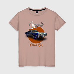 Женская футболка Американская автоклассика Chevrolet Impala