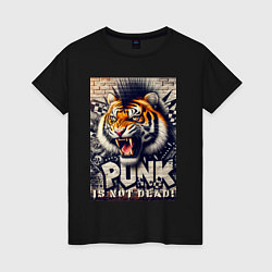 Женская футболка Cool tiger - punks not dead