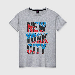 Женская футболка Америка Нью-Йорк