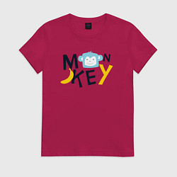 Женская футболка Banana monkey