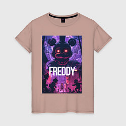 Женская футболка Freddy - мишка Фредди