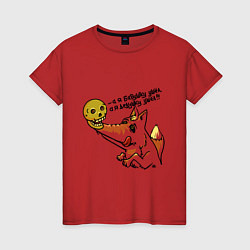 Женская футболка Тёмный Колобок череп