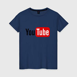 Женская футболка You tube logo