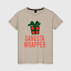 Женская футболка Gangsta wrapper