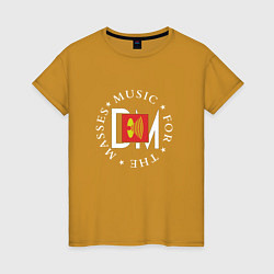 Женская футболка Depeche Mode - Music for the masses logos