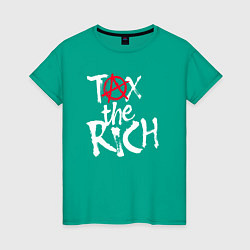 Женская футболка Tax the rich