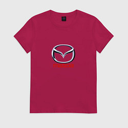 Женская футболка Mazda logo