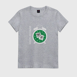 Футболка хлопковая женская Depeche Mode - Little fifteen, цвет: меланж