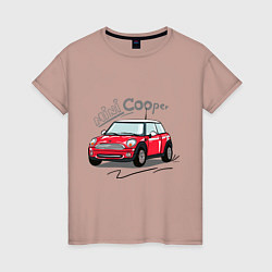 Женская футболка Mini Cooper