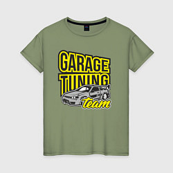 Женская футболка Garage tuning team