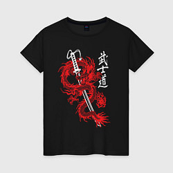 Женская футболка Кодекс самурая - путь воина
