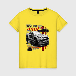 Женская футболка Skyline gtr34