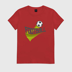 Женская футболка Football game