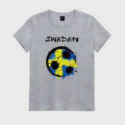 Женская футболка Сборная - Швеция
