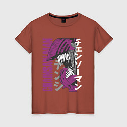 Женская футболка Человек-бензопила Денджи chainsaw