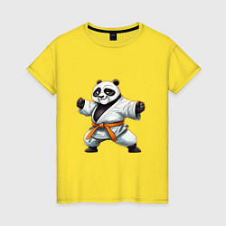 Женская футболка Кунгфу панда По каратист