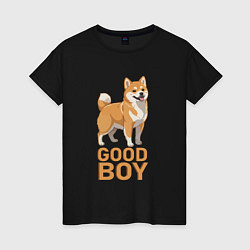 Женская футболка Собака акита-ину