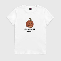 Женская футболка Pumpkin Kurt - the office