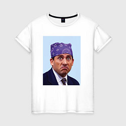 Женская футболка Michael Scott - Prison mike the office meme