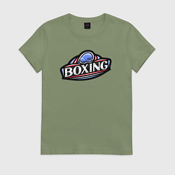 Женская футболка Boxing sport