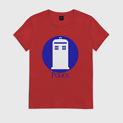 Женская футболка Tardis police