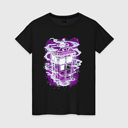 Женская футболка Tardis violet
