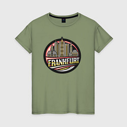 Женская футболка Франкфурт